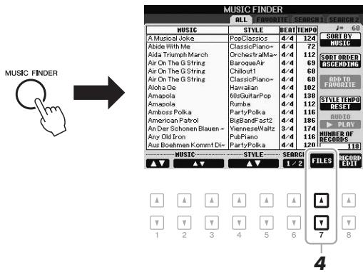 YAMAHA PSR-S950 - Loading panel settings (Records) - 1