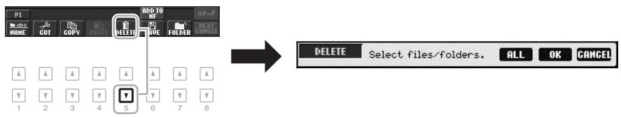 YAMAHA PSR-S950 - Deleting Files/Folders - 1