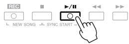YAMAHA PSR-S950 - Press the SONG [▶/■] (PLAY/PAUSE) button to start playback. - 1