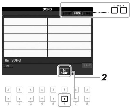 YAMAHA PSR-S950 - Saving a File - 1