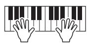 YAMAHA PSR-S950 - While playing the keyboard, use the [MASTER VOLUME] dial to adjust the volume to an appropriate level. - 1