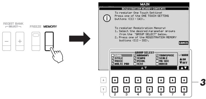 YAMAHA PSR-S950 - Registering Your Panel Setups - 1