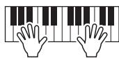 YAMAHA PSR-S950 - As soon as you play a chord with your left hand, the selected Style starts. - 1