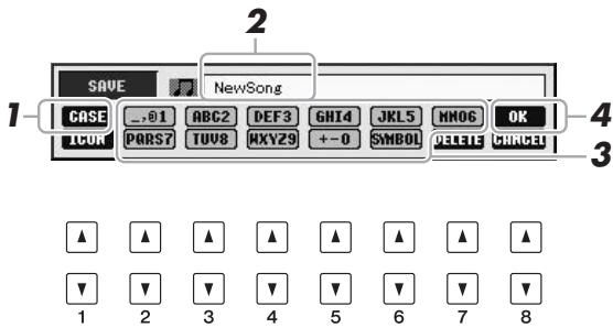 YAMAHA PSR-S950 - Entering Characters - 1