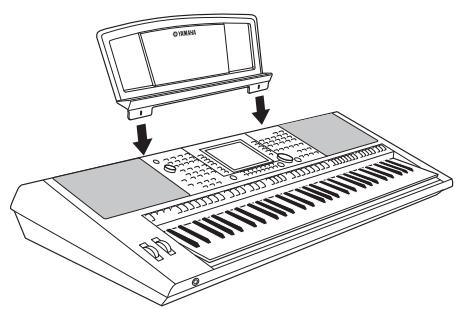 YAMAHA PSR-S950 - Attaching the Music Rest - 1