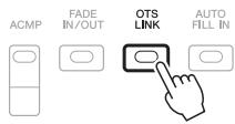 YAMAHA PSR-S950 - Automatically changing One Touch Settings with the Main sections - 1