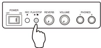 YAMAHA SILENT PIANO SG - Appuyez sur le bouton PLAY/STOP. - 1
