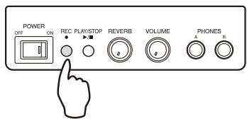 YAMAHA SILENT PIANO SG - Appuyez sur le bouton REC. - 1