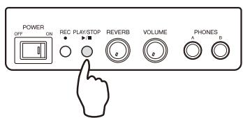 YAMAHA SILENT PIANO SG - Appuyez sur le bouton PLAY/STOP. - 1