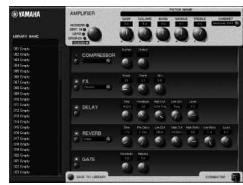 YAMAHA THR5 - 2) Édition des réglages de l'amplificateur THR10/5 en utilisant l'application d'édition sur l'ordinateur. - 1