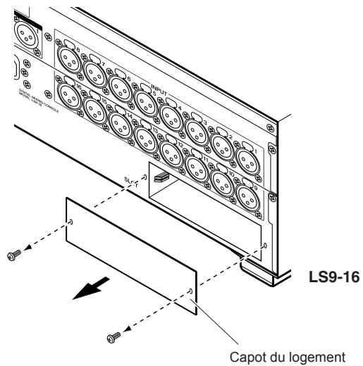 YAMAHA LS9-16/LS9-32 - Installation d'une carte en option - 1