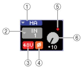 YAMAHA LS9-16/LS9-32 - - Réglages HA (canaux d'entrée uniquement) - 1