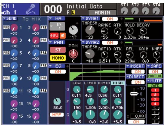YAMAHA LS9-16/LS9-32 - Appuyez sur la touche [SEL] des sections Channel Module, ST IN ou STEREO MASTER pour sélectionner un canal. - 2