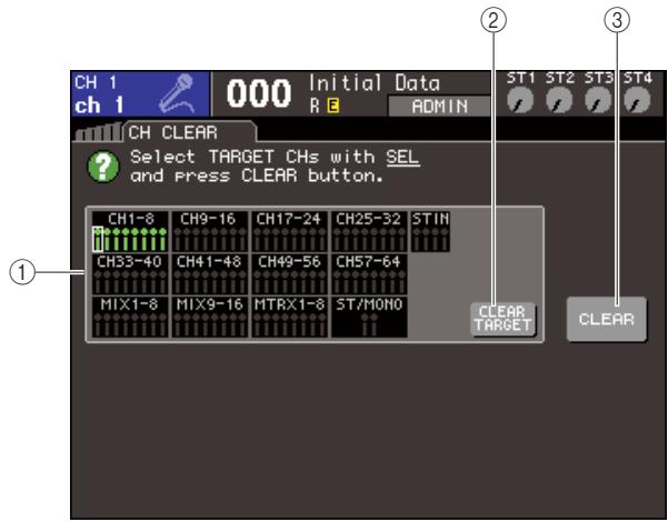 YAMAHA LS9-16/LS9-32 - Initialisation des paramètres d'un canal - 1