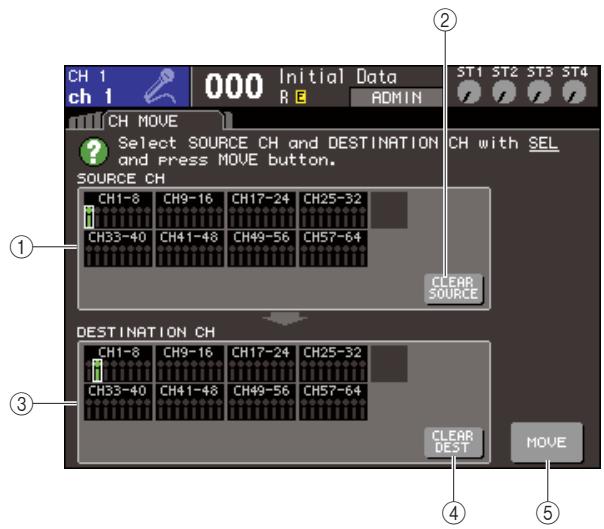 YAMAHA LS9-16/LS9-32 - Déplacement des paramètres d'un canal - 3