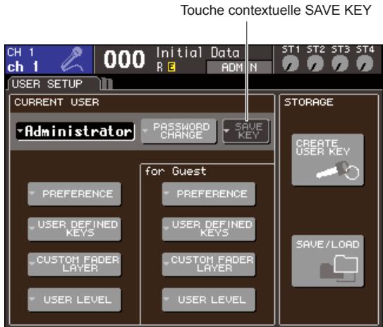 YAMAHA LS9-16/LS9-32 - Dans la section DISPLAY ACCESS, appuyez sur la touche [SETUP] à plusieurs reprises pour acceder à l'écran USER SETUP. - 1