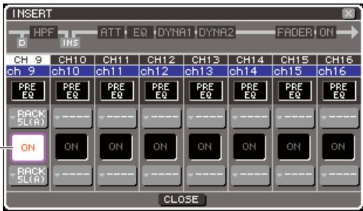 YAMAHA LS9-16/LS9-32 - Montez un effet en rack, tel qu'indiqué aux étapes 1-3 de la section « Montage d'un GEQ ou d'un effet sur le rack virtuel » ( p. 158). - 2