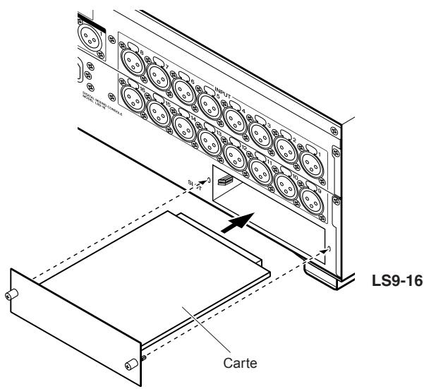YAMAHA LS9-16/LS9-32 - Installation d'une carte en option - 2