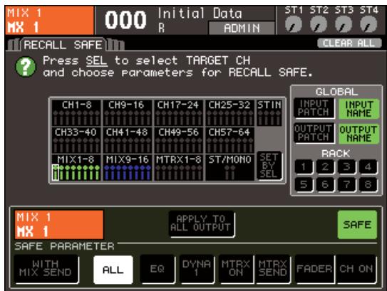 YAMAHA LS9-16/LS9-32 - Lorsqu'un canal MIX est selectionné - 1