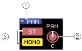 YAMAHA LS9-16/LS9-32 - - Réglage du balayage panoramicque/ de la balance - 1