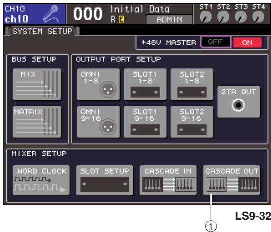 YAMAHA LS9-16/LS9-32 - Opérations liées à la console LS9 esclave de cascade - 1