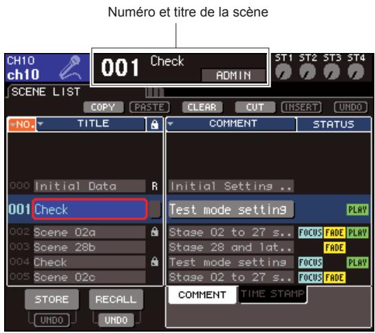 YAMAHA LS9-16/LS9-32 - Utilisez les différents contrôleurs du panneau supérieur ou les touches de l'écran pour configurer les paramètres de mixage selon vos besoins. - 1