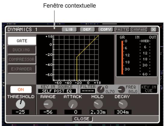YAMAHA LS9-16/LS9-32 - ■ Fenêtescontextuelles - 1
