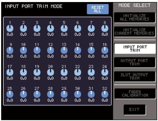 YAMAHA LS9-16/LS9-32 - Dans le champ MODE SELECT, positionné le curseur sur l'une des touches suivantes pour sélectionner la cible que vous pouze régler, puis appuyez sur [ENTER]. - 1