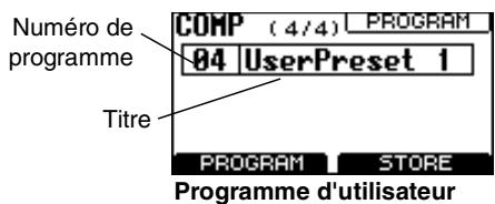 YAMAHA MGP32X/MGP24X - Appeler/enregistrer le programme du compresseur - 2