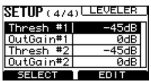 YAMAHA MGP32X/MGP24X - Utilisation de la fonction leveler - 2