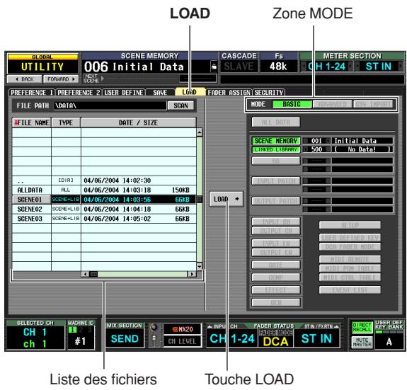 LOAD Zone MODE GLOBAL UTILITY 006 Initial Data CASCADE F6 SLAVE 48k METER SECTION CH 1-24 ST IN BACK FORwards NEXT SCENE PREFERENCE 1 PREFERENCE 2 USER DEFINE SAVE LOAD FADER ASSIGN SECURITY FILE PATH DATA SCAN FILE NAME TYPE DATE / SIZE .. .. .. .. .. .. .. .. .. .. .. .. .. .. .. .. .. .. .. .. .. .. .. .. .. .. .. .. .. .. .. .. .. .. .. .. .. .. .. .. .. .. .. .. .. .. .. .. .. .. .. .. .. .. .. .. .. .. .. .. .. .. .. .. .. .. .. .. .. .. .. .. .. .. .. .. .. .. .. .. .. .. .. .. .. .. .. .. .. .. .. .. .. .. .. .. .. .. .. .. ' LISTE DES FICHERS Touche LOAD SELECTED CH MACHINE ID MIX SECTION INPUT CH FADER STATUS STN/FARTIN DCA ST IN USER OFF KEY BANK CH 1 #1 SEND CH LEVEL CH 1-24 ST IN ROUTE MASTER A