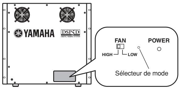 YAMAHA DSP5D DIGITAL MINDING SYSTEM FAN HIGH —— LOW POWER Sélecteur de mode