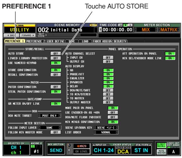 PREFERENCE 1 Touche AUTO STORE UTILITY 002 Initial Data SCORE LOAD FADER ASSIGN SECLIVITY STOCK TOLERI METER SECTION 8:00:00:00.00 MIX MATRIX PREFERENCE 1 PREFERENCE 2 USER DEFINE SIZE LOAD FADER ASSIGN SECLIVITY STORE/RECALL AUTO CHANNEL SELECT INPUT ON OUTPUT ON AUTO DISPLAY NO PHASE/ATT EQUALIZER DYNAMICS DELAY DOA/MUTE/SAFE TO MIX/STEREO TO MATRIX OUTPUT MASTER MAKE PAIR ON PANEL LSE ENCODER-ON AS +48V DOA/MUTE FLASH INDICATE MIX MINUS CINFORMATION SCENE UP/DOWN KEY LIST ORDER SCENE +1/-1 NORMAL AUTO STORE LINKED LIBRARY PROTECTION LSE NUMERIC KEVPAD STORE CONFIRMATION RECALL CONFIRMATION PATCH PATCH CONFIRMATION STEAL PATCH CONFIRMATION GATE/COMP GR METER ON/OFF LINK DDR DDR MUTE TARGET POST ONLY METER SECTION FOLLOW INPUT LAYER SOME FOLLOW MIX MASTER MODE OFF SELECTED CH MACHINE ID CH 1 #1 MATCH 1 MIX SECTION CMX20 SEND CH LEVEL CH 1-24 DCA ST IN TIME CODE 00:00:00.00 OFF ON OFF ON OFF ON OFF ON OFF ON OFF ON OFF ON