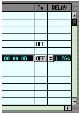 Tx DELAY OFF 00 00 0D OFF 1.26s