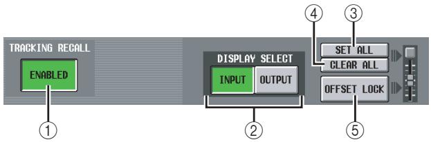 YAMAHA PM5D/PM5D-RH V2 - Ecran TRACKING RECALL - 2