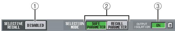 YAMAHA PM5D/PM5D-RH V2 - Ecran SELECTIVE RECALL - 2