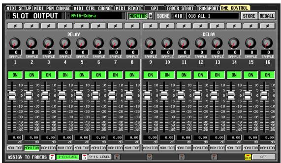 MIDI Setup MIDI PWM CHANGE MIDI CTRL CHANGE MIDI REMOTE GPI FADER START TRANSPORT DME CONTROL SLOT OUTPUT M16-Gdor-a ADNTG SEENE Q18 Q18 ALL 1 STORE REGALL DELAY DELAY ON ON ON ON ON ON ON ON ON ON ON ON ON ON ON ON 0 0 0 0 0 0 0 0 0 0 0 0 0 0 0 0 0 0 0 0 SAMPLE SAMPLE SAMPLE SAMPLE SAMPLE SAMPLE SAMPLE SAMPLE SAMPLE SAMPLE SAMPLE SAMPLE SAMPLE SAMPLE SAMPLE SAMPLE SAMPLE 1 2 3 4 5 6 7 8 9 10 11 12 13 14 15 16 RONTOR RONTOR RONTOR RONTOR RONTOR RONTOR RONTOR RONTOR RONTOR RONTOR RONTOR RONTOR RASSION TO FADERS F-1-6 LEVEL F-9-16 LEVEL C D E F SC SP