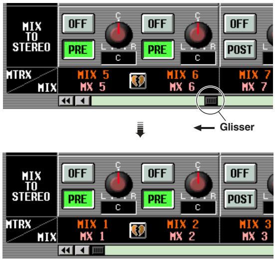 MIX TO STEREO OFF C OFF C OFF PRE L PRE L PRE POST L MTRX MIX 5 MIX 6 MIX 7 MX 5 MX 6 MX 7 Glisser MIX TO STEREO OFF C OFF C OFF PRE L PRE L PRE POST L MTRX MIX 1 MIX 2 MIX 3 MX 1 MX 2 MX 3