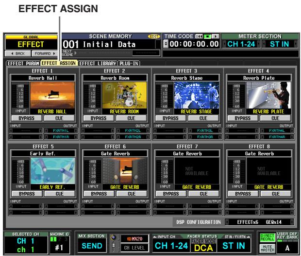 YAMAHA PM5D/PM5D-RH V2 - Ecran EFFECT ASSIGN - 1