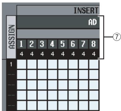 INSERT AD ASSIGN 1 2 3 4 5 6 7 8 4 4 4 4 4 4 4 4 1 ⑦