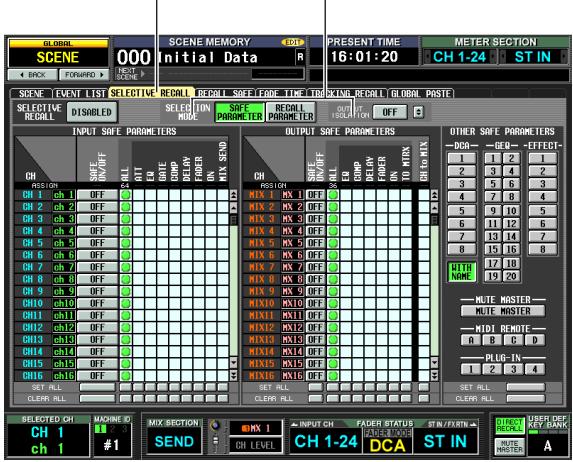 SCENE 000 Initial Data PRESENT TIME 16:01:20 METER SECTION CH 1-24 ST IN SWE INPUT SWE PARAMETERS OUTPUT SWE PARAMETERS OTHER SWE PARAMETERS CH SWE IN/OFF SWE IN/OFF CWP CWP SLOW SLOW ON TO MIX DCA GCE - EFFECT 1 1 2 3 4 5 6 7 8 9 10 11 12 13 14 15 16 17 18 19 20 CH 1 ch 1 OFF CH 2 ch 2 OFF CH 3 ch 3 OFF CH 4 ch 4 OFF CH 5 ch 5 OFF CH 6 ch 6 OFF CH 7 ch 7 OFF CH 8 ch 8 OFF CH 9 ch 9 OFF CH10 ch10 OFF CH11 ch11 OFF CH12 ch12 OFF CH13 ch13 OFF CH14 ch14 OFF CH15 ch15 OFF CH16 ch16 OFF CH SELECTIVE RECALL DISBLED SELECT ON MODE SWE PARAMETER RECALL PARAMETER ON MODE SWE PARAMETER ON MODE SWE PARAMETER ON MODE SWE PARAMETER ON MODE SWE PARAMETER ON MODE SWE PARAMETER ON MODE SWE PARAMETER ON MODE SWE PARAMETER ON MODE SWE PARAMETER ON MODE SWE PARAMETER ON MODE SWE PARAMETER ON MODE SWE PARAMETER ON MODE SWE PARAMETER ON MODE SWE PARAMETER ON MODE SWE PARAMETER ON MODE SWE PARAMETER ON MODE SWE PARAMETER ON MODE SWE PARAMETER ON CH SWE IN/OFF SWE IN/OFF SWE IN/OFF SWE IN/OFF SWE IN/OFF SWE IN/OFF SWE IN/OFF SWE IN/OFF SWE IN/OFF SWE IN/OFF SWE IN/OFF SWE IN/OFF SWE IN/OFF SWE IN/OFF SWE IN/OFF CLOPE CLOPE CLOPE CLOPE CLOPE CLOPE CLOPE CLOPE CLOPE CLOPE CLOPE CLOPE CLOPE CLOPE CLOPE CLOPE CLOPE CLOPE CLOPE CLOPE CLOPE CLOPE CLOPE CLOPE CLOPE CLOP MISTER MUTE MASTER MIDE MASTER MIDI REMOTE A B C D PLUG-IN 1 2 3 4 SET RLL CLEAR RLL CLEEM RLL CLEEM RLL SELECTED CH MOORE ID CH I #1 MIX SECTION INPUT CH FADER STATUS ST IN/EXTRI CLOAD DEF KEY BANK CH 1-24 DCA ST IN MUTE MISTER A