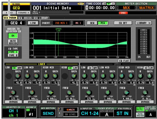 GLOBAL GEQ 001 Initial Data SCENE MEMORY TIME CODE E: 00:00:00.00 METER SECTION MIX MATRIX OSC IO FOR FOR TOP TYPE SCENE GEQ PARAM GEQ ASSIST GEQ LIBRARY GEQ 4 LINK INSERT INS MIX 1 MX 1 GEQ PEQ EQ OFF LIBRARY ASSIST TO SELECTED CH ON AUTO ASSIST EQ TYPE TYPE I TYPE II UPPER LOW 20 50 100 200 500 1k 2k 5k 10k 20k EU FLAT LOWER LOW > LPF LOW MID HIGH MID HIGH LPF LOW > LPF LOW MID HIGH MID HIGH LPF GAIN Q GAIN Q GAIN Q GAIN Q GAIN -10 -10 -10 -10 -10 -10 -10 -10 -10 -10 -10 -10 -10 -10 -10 -10 -10 -10 -10 -10 -10 -10 -10 -10 -10 -10 -10 -10 -10 -10 -10 -10 -10 -10 -8.0 0.70 5.0 0.70 5.5 16.5 FREQ FREQ FREQ FREQ FREQ FREQ FREQ FREQ FREQ FREQ FREQ FREQ FREQ FREQ FREQ FREQ FREQ FREQ FREQ FREQ FREQ FREQ FREQ FREQ FREQ FREQ FREQ FREQ FREQ FREQ FREQ FREQ FREQ FREQ FREQ FREQ FREQ FREQ FREQ FREQ FREQ FREQ FREQ FREQ FREQ FREQ FREQ FREQ FREQ FREQ FSEQ 20 23K 24 25K 26 27K 28 29K 30 31K 32 33K 34 35K 36 37K 38 39K 40 41K 42 43K 44 45K 46 47K 48 49K 50 51K 52 53K 54 55K 56 57K 58 59K 60 61K 62 63K 64 65K 66 67K 68 69K 70 71K 72 K 73 K 74 K 75 K 76 K 77 K 78 K 79 K 80 K 81 K 82 K 83 K 84 K 85 K 86 K 87 K 88 K 89 K 90 K 91 K 92 K 93 K 94 K 95 K 96 K 97 K 98 K 99 K 100 K 101 K 102 K 103 K 104 K 105 K 106 K 107 K 108 K 109 K 110 K 111 K 112 K 113 K 114 K 115 K 116 K 117 K 118 K 119 K 120 K 121 K 122 K 123 K 124 K 125 K 126 K 127 K 128 K 129 K 130 K 131 K 132 K 133 K 134 K 135 K 136 K 137 K 138 K 139 K 140 K 141 K 142 K 143 K 144 K 145 K 146 K 147 K 148 K 149 K 150 K 151 K 152 K 153 K 154 K 155 K 156 K 157 K 158 K 159 K 160 K SELECTED CH MACHINE ID INPUT CH FADER STATUS CH SET/START CH SET/START CH SET/START CH SET/START CH SET/START CH SET/START CH SET/START CH SET/START CH SET/START CH SET/START CH SET/START CH SET/START CH SET/START CH SET/START CH SET/START CH SET/START CH SET/START CH SET/START CH SET/START CH SET/START CH SET/START CH SET/START CH SET/START CH SET/START CH SET/START CH SET/ START IN ORDER RECORDS UBER OF KEY MARK IN MUTE MUTECH A