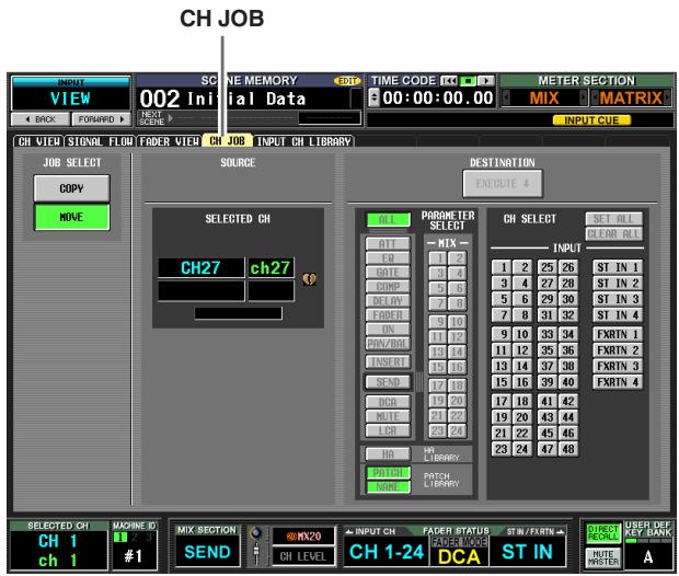 YAMAHA PM5D/PM5D-RH V2 - Ecran CH JOB - 2