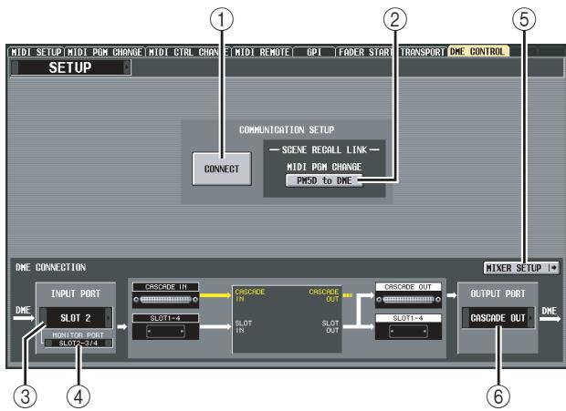 YAMAHA PM5D/PM5D-RH V2 - □ Etablissement d'une communication entre le PM5D et l'unité de la série DME - 1