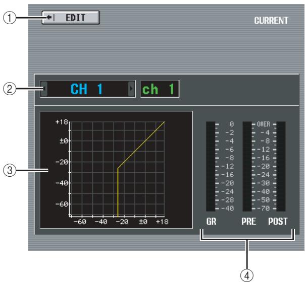 ① EDIT CURRENT ② CH 1 ch 1 +18 ±0 -20 -40 -60 -80 -100 -120 -140 -160 -180 -200 -220 -240 -260 -280 -300 -320 -340 -360 -380 -400 -420 -440 -460 -480 -500 -520 -540 -560 -580 -600 GR PRE POST ④