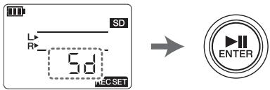 YAMAHA POCKETRAK PR7 - Changement entre la mémoire interne et une carte microSD - 4