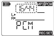 YAMAHA POCKETRAK PR7 - Modification du format d'enregistrement (qualité audio) - 9