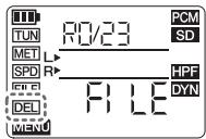 YAMAHA POCKETRAK PR7 - Suppression d'un fichier - 3