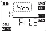 YAMAHA POCKETRAK PR7 - Suppression d'un fichier - 11