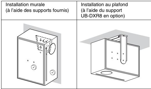YAMAHA VXS10S/VXS10SW/VXS10ST/VXS10STW - INSTALLATION DE L'ENCEINTE - 1